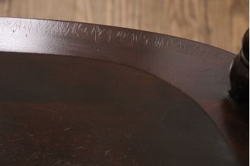 中古　松本民芸家具　16型スピンドルチェア　ゆったりと座れるダイニングチェア(板座チェア、椅子)(R-050993)