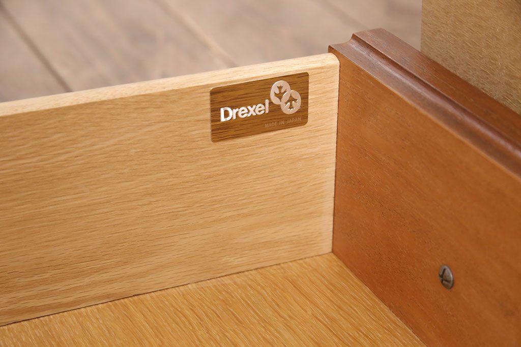 中古　美品　DREXEL HERITAGE(ドレクセルヘリテイジ)　Triune(トライユン)　気品あふれる佇まいが魅力のマホガニー材製サイドボード(チェスト、引き出し)(定価約70万円)(R-050995)