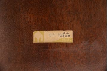 中古　松本民芸家具　挽き物のデザインが美しいSPスピンドルチェア(ダイニングチェア、椅子、板座チェア)(R-050999)