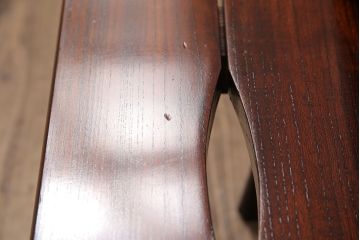 中古　美品　岩谷堂箪笥　漆塗り　特注品!巾着金具がアクセントのケヤキ材製踏み台(ステップ、花台、飾り台)(R-051000)