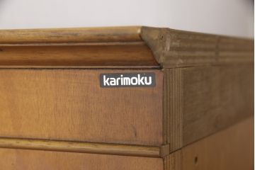 中古　カリモク家具(karimoku)　希少モデル!アンティーク風のバーカウンターセット(収納棚、キャビネット、店舗什器)(R-051007)
