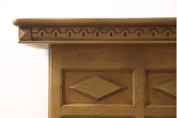 中古　カリモク家具(karimoku)　希少モデル!アンティーク風のバーカウンターセット(収納棚、キャビネット、店舗什器)(R-051007)