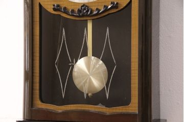 アンティーク時計　精工舎(SEIKOSHA、セイコー)　21DAY　電池式　昭和レトロな雰囲気あふれる柱時計(振り子時計、掛け時計、古時計)(R-051014)