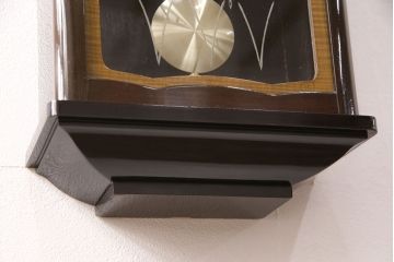 アンティーク時計　精工舎(SEIKOSHA、セイコー)　21DAY　電池式　昭和レトロな雰囲気あふれる柱時計(振り子時計、掛け時計、古時計)(R-051014)