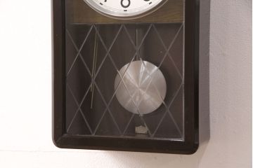 アンティーク時計　精工舎(SEIKOSHA、セイコー)　ゼンマイ式　昭和レトロな雰囲気あふれる柱時計(振り子時計、掛け時計、古時計)(R-051015)