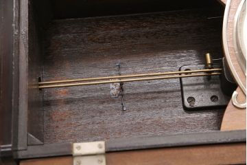 アンティーク時計　昭和中期　Meiji(明治時計社)　ゼンマイ式　クラシカルな雰囲気溢れる大振りの掛け時計(振り子時計、柱時計、古時計)(R-051016)