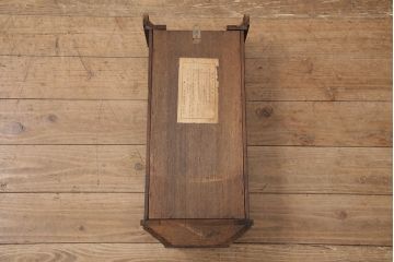 アンティーク時計　昭和中期　Meiji(明治時計社)　ゼンマイ式　クラシカルな雰囲気溢れる大振りの掛け時計(振り子時計、柱時計、古時計)(R-051016)