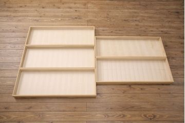 中古　国産高級家具　屋久杉・中桐材　上品な屋久杉の杢目が上質な空間づくりに活躍するローチェスト(サイドボード、テレビ台、引き出し)(R-051023)