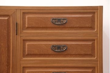 中古　国産高級家具　屋久杉・中桐材　上品な屋久杉の杢目が上質な空間づくりに活躍するローチェスト(サイドボード、テレビ台、引き出し)(R-051023)