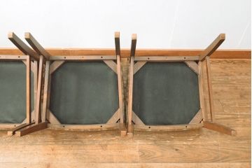 中古　美品　カリモク家具(karimoku)　domani(ドマーニ)　エレガントな雰囲気漂うダイニングチェア4脚セット(椅子、イス)(R-051026)