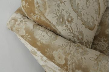 中古　美品　カリモク家具(karimoku)　domani(ドマーニ)　エクセルライフ　エレガントな雰囲気漂う1人掛けソファ(1P、アームチェア)(R-051030)