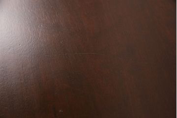 中古 美品　松本民芸家具　上質な空間を演出する丸型一面鏡ドレッサー(鏡台、ミラー)(定価約38万円)(R-051032)