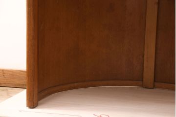 イギリスヴィンテージ　E.GOMME社　オーク材　希少品!レトロな照明付きのビンテージドレッサー&スツールセット(化粧台、三面鏡、鏡台、イス、椅子)(R-051033)