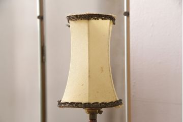 イギリスヴィンテージ　E.GOMME社　オーク材　希少品!レトロな照明付きのビンテージドレッサー&スツールセット(化粧台、三面鏡、鏡台、イス、椅子)(R-051033)