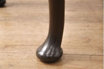 中古　美品　松本民芸家具　猫脚が印象的なクインアン型バタフライ卓(バタフライテーブル、ダイニングテーブル)(R-051035)