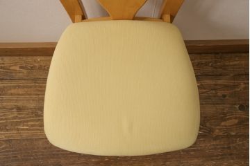 中古　IDC大塚家具　アベイル　バーズアイ(鳥眼杢)　メープル　温かみのある色合いと滑らかで美しい木肌がラグジュアリーな空間を演出するドレッサー、チェアセット(鏡台、姿見)(定価約24万円)(R-051043)
