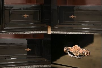 中古　最高級品　希少!豪華絢爛な装飾が存在感を放つ螺鈿細工のワードローブ(衣装タンス、収納棚、洋服タンス)(定価約500万円)(R-051045)