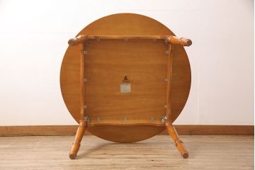 中古　美品　横浜クラシック家具　ダニエル(Daniel)　アメリカンテーブルとロべリアラダーチェア2脚セット(ダイニングテーブル、チェア、イス)(3点合計定価約60万円)(R-051046)