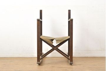 アンティーク家具　和モダン　日本楽器・山葉(ヤマハ)文化椅子　折り畳み式ロッキングチェア(椅子、折りたたみ式チェア)(R-051047)
