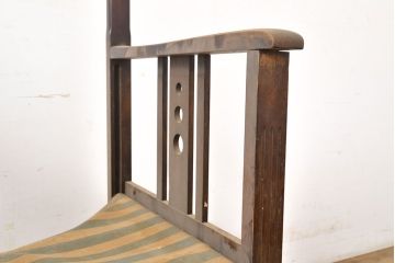 アンティーク家具　和モダン　日本楽器・山葉(ヤマハ)文化椅子　折り畳み式ロッキングチェア(椅子、折りたたみ式チェア)(R-051047)