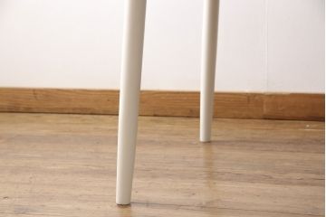 北欧ヴィンテージ　明るいカラーが和やかな空間を演出するエクステンションテーブル(ダイニングテーブル、ラウンドテーブル、食卓、ビンテージ)(R-051050)