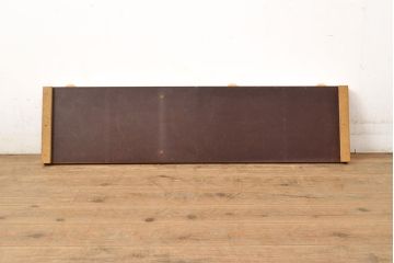 北欧ヴィンテージ　明るいカラーが和やかな空間を演出するエクステンションテーブル(ダイニングテーブル、ラウンドテーブル、食卓、ビンテージ)(R-051050)