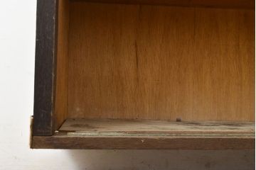 アンティーク家具　昭和中期　脚(台輪)付きリメイク　店舗什器としてもおすすめ!たっぷり収納できるキャビネット(収納棚、戸棚、飾り棚)(R-051057)