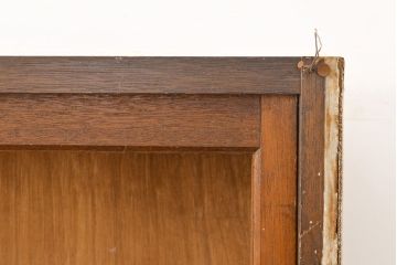 アンティーク家具　昭和中期　脚(台輪)付きリメイク　店舗什器としてもおすすめ!たっぷり収納できるキャビネット(収納棚、戸棚、飾り棚)(R-051057)