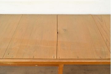 アンティーク家具　昭和中期　ラワン材　リビングボードとしてもおすすめ!素朴な木の風合いが味わい深い収納棚(サイドボード、飾り棚、陳列棚、店舗什器、引き出し)(R-051060)