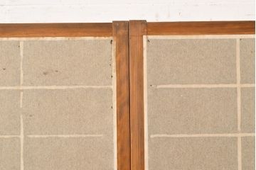 アンティーク建具　小さな障子が付いた猫間障子戸4枚セット(引き戸、建具)(R-051064)