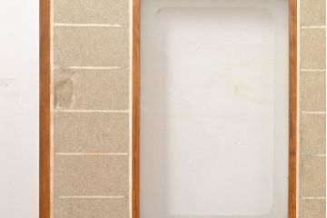 アンティーク建具　小さな障子が付いた猫間障子戸4枚セット(引き戸、建具)(R-051064)