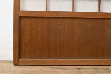 アンティーク建具　景色が楽しめる、額入りの障子戸1枚(引き戸)(R-051065)
