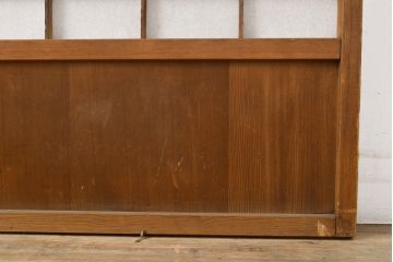 アンティーク建具　景色が楽しめる、額入りの障子戸1枚(引き戸)(R-051065)
