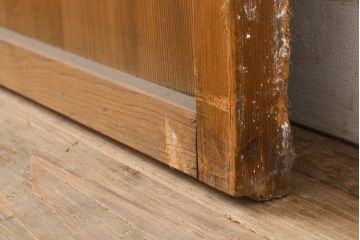 アンティーク建具　景色が楽しめる、額入りの障子戸1枚(引き戸)(R-051065)