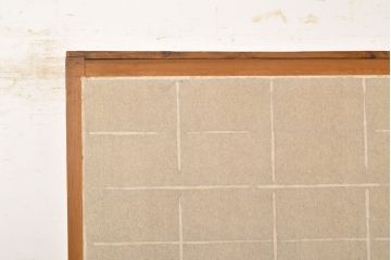 アンティーク建具　景色が楽しめる、額入りの障子戸1枚(引き戸)(R-051065)