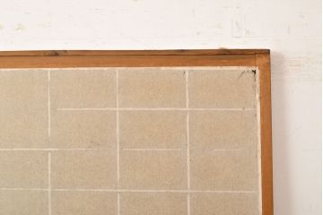 アンティーク建具　景色が楽しめる、額入りの障子戸1枚(引き戸)(R-051065)
