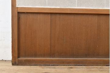 アンティーク建具　景色が楽しめる、額入りの障子戸1枚(引き戸)(R-051065)