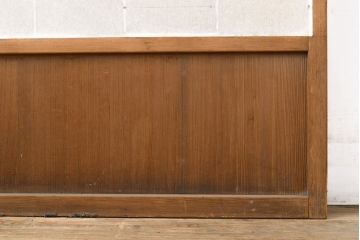 アンティーク建具　景色が楽しめる、額入りの障子戸1枚(引き戸)(R-051065)