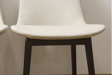 中古　ACTUS(アクタス)取扱い　Poliform(ポリフォーム)　モダンな空間を演出するエクダイニングチェア2脚セット(椅子)(R-051067)