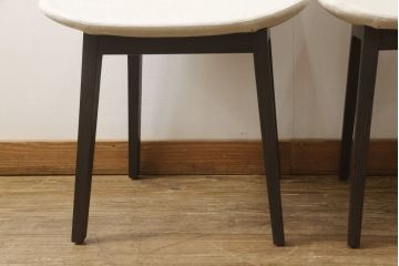 中古　ACTUS(アクタス)取扱い　Poliform(ポリフォーム)　モダンな空間を演出するエクダイニングチェア2脚セット(椅子)(R-051067)