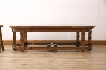 中古　美品　DREXEL HERITAGE(ドレクセルヘリテイジ)　FRANCESCA(フランチェスカ)シリーズ　細部にまでこだわった格調高いデザインが魅力のセンターテーブル(カクテルテーブル、ローテーブル)(定価約56万円)(R-051072)