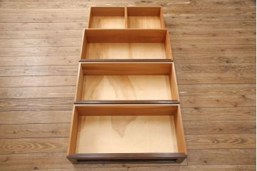 中古　美品　松本民芸家具　507型 和モダンな空間におすすめの金具付きタンス(衣装箪笥、引き出し、チェスト)(R-051073)