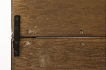 ビンテージ家具　山品木工　ローズウッド　絶版品　高級感漂う上品なキャビネット(収納棚、飾り棚、本箱、ブックケース、ヴィンテージ)(R-051075)