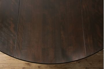中古　九州民芸家具　大人の落ち着きのある空間づくりにおすすめのバタフライテーブル(ゲートレッグテーブル、ダイニングテーブル)(R-051076)