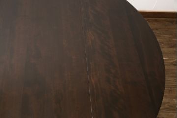 中古　九州民芸家具　大人の落ち着きのある空間づくりにおすすめのバタフライテーブル(ゲートレッグテーブル、ダイニングテーブル)(R-051076)