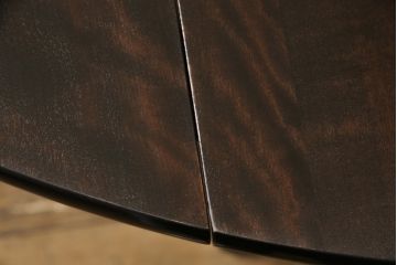 中古　九州民芸家具　大人の落ち着きのある空間づくりにおすすめのバタフライテーブル(ゲートレッグテーブル、ダイニングテーブル)(R-051076)