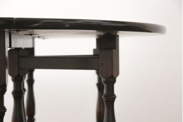 中古　九州民芸家具　大人の落ち着きのある空間づくりにおすすめのバタフライテーブル(ゲートレッグテーブル、ダイニングテーブル)(R-051076)