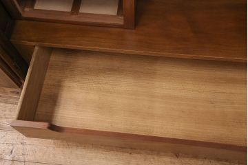 中古　美品　DREXEL HERITAGE(ドレクセルヘリテイジ)　Triune(トライユン)シリーズ　マホガニー材の木肌が美しいワードローブ(引き出し付き、キャビネット、収納棚、戸棚)(定価約90万円)(R-051083)