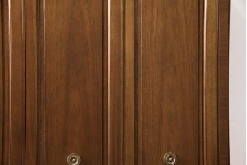 中古　美品　DREXEL HERITAGE(ドレクセルヘリテイジ)　Triune(トライユン)シリーズ　マホガニー材の木肌が美しいワードローブ(引き出し付き、キャビネット、収納棚、戸棚)(定価約90万円)(R-051083)