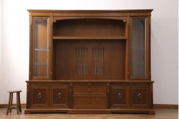 中古　美品　DREXEL HERITAGE(ドレクセルヘリテイジ)　FRANCESCA(フランチェスカ)シリーズ　優雅な佇まいの大型キャビネット(AVボード、収納棚、戸棚)(定価約345万円)(R-051086)